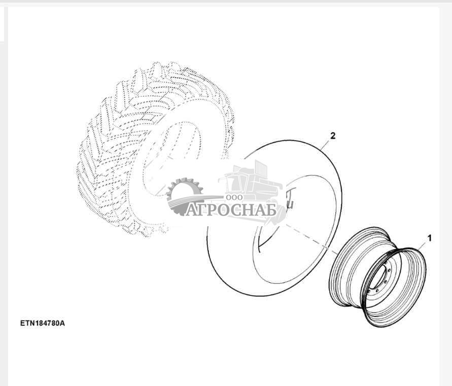 Заднее колесо, DW15L x 26 